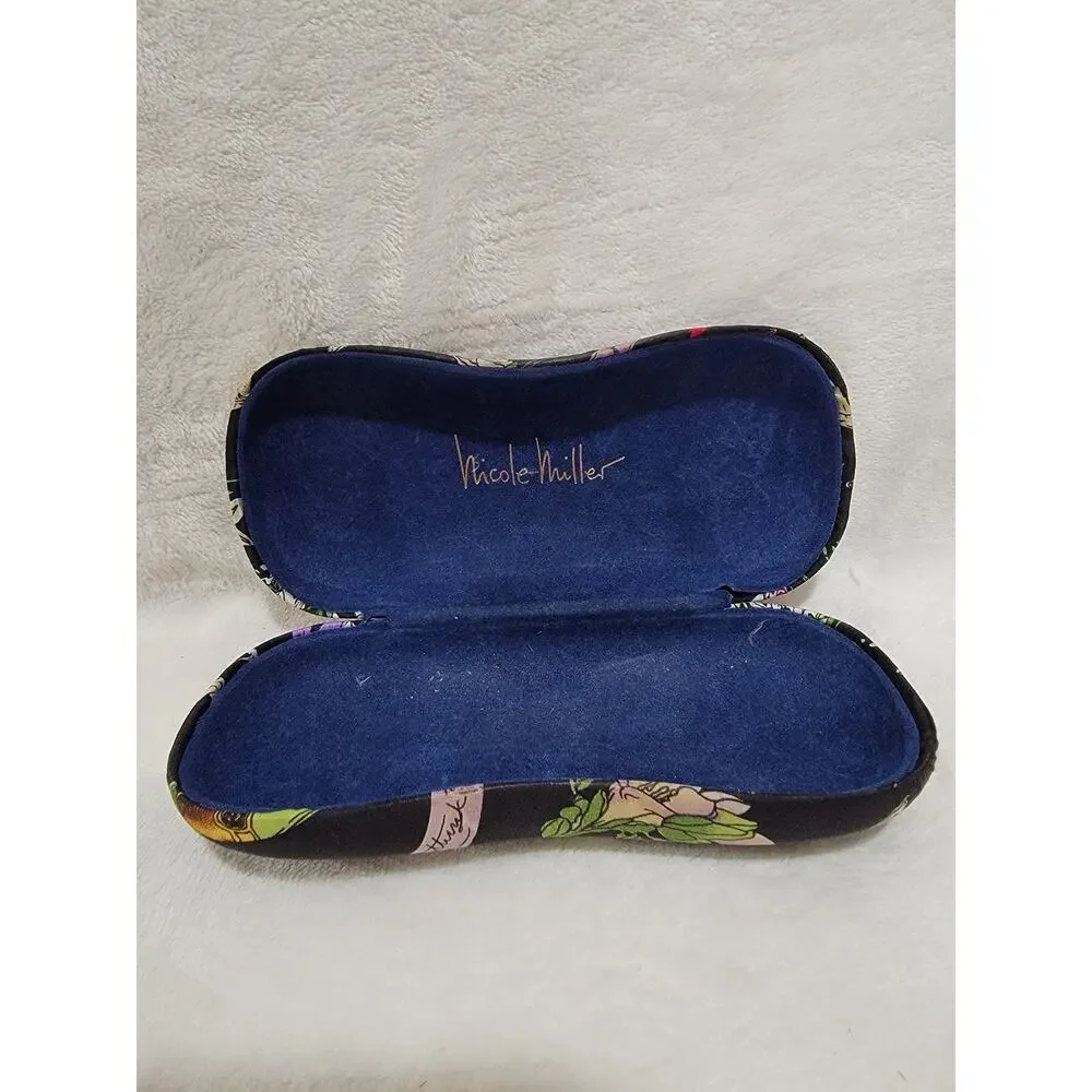 Nicole Miller Eyeglass Case Wedding Theme Hard Clam Shell Case